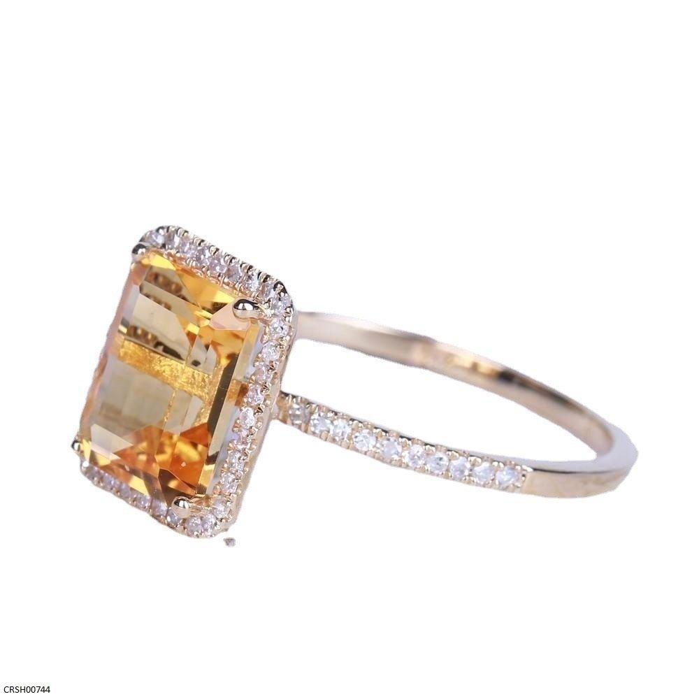 Rectangle Stone Ring adjustble