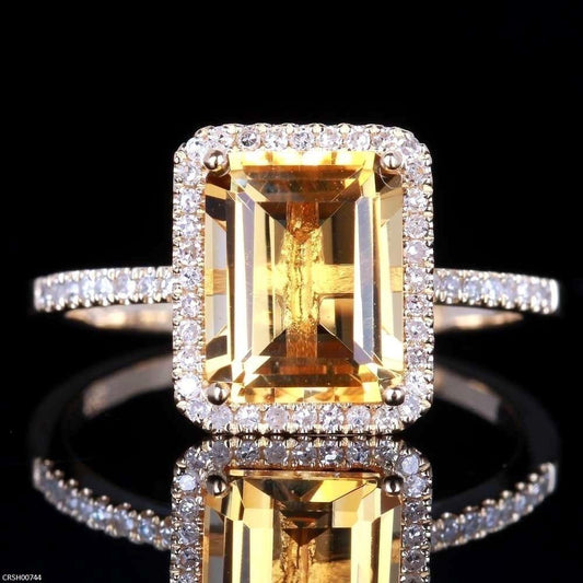 Rectangle Stone Ring adjustble