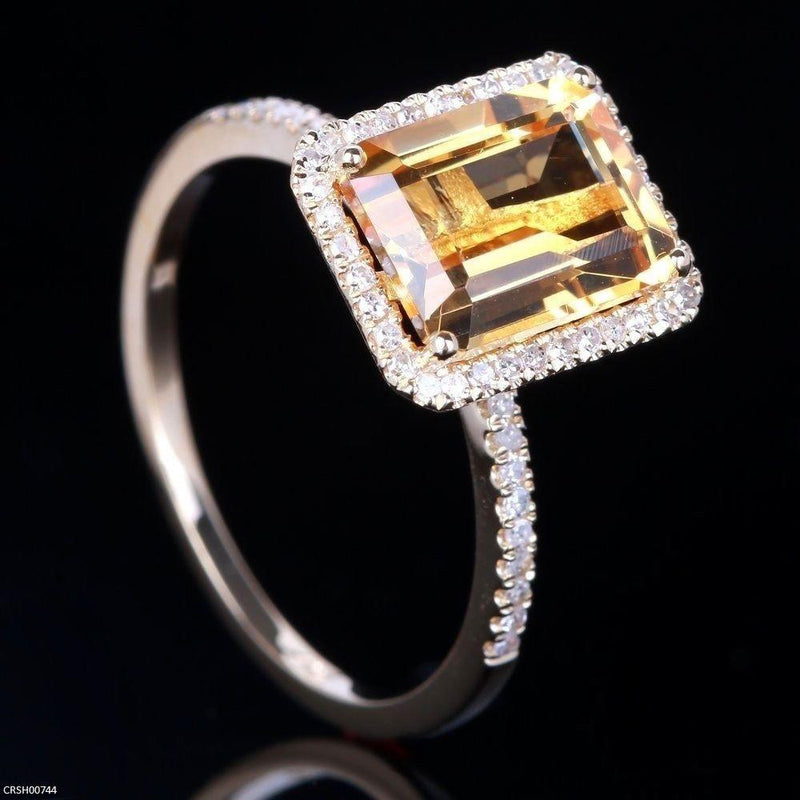 Rectangle Stone Ring adjustble